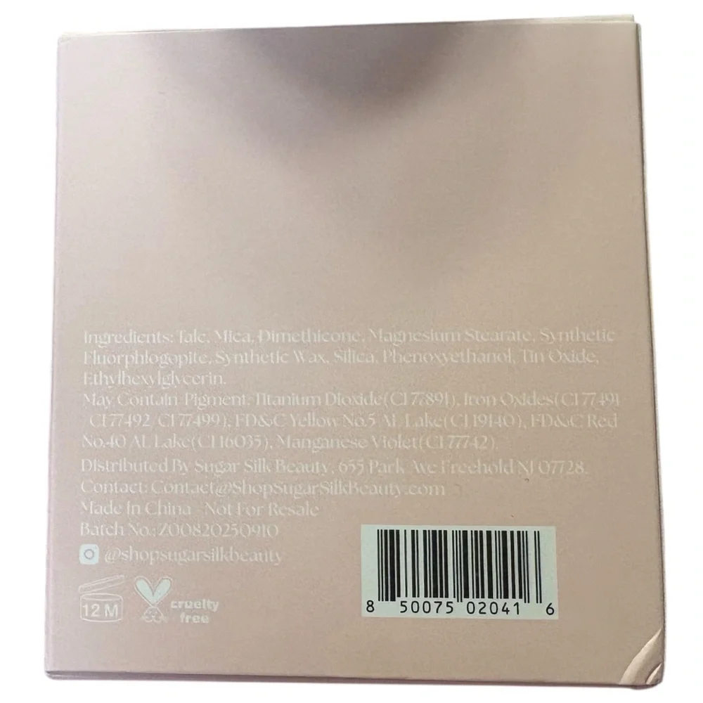 SugarSilk Beauty 9-Pan Ethereal Eyeshadow Palette‎ NIB